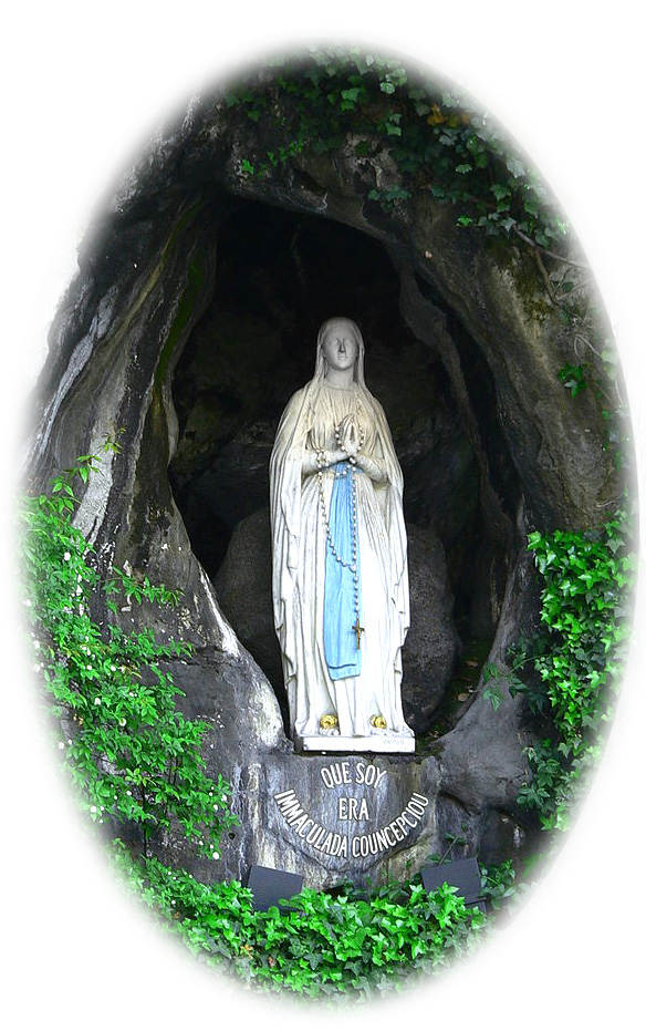 vierge marie dans la grotte Lourdes